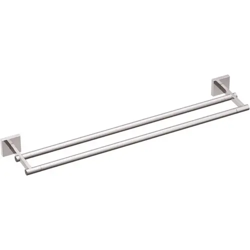 Triva 24 in. Double Towel Bar in Matte Black Chrome Triva 24 in. Double Towel Bar in Matte Black Chrome