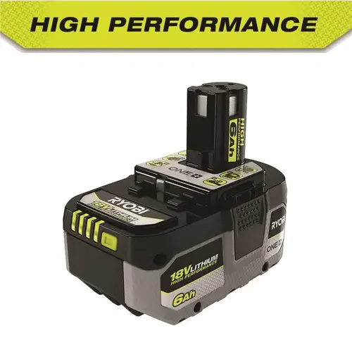 ONE+ 18V 6.0 Ah Lithium-Ion HIGH PERFORMANCE Battery Black