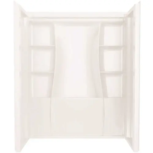 Classic 500 60 in. W x 73.25 in. H x 32 in. D Direct-to-Stud Alcove Shower Surrounds in High Gloss White