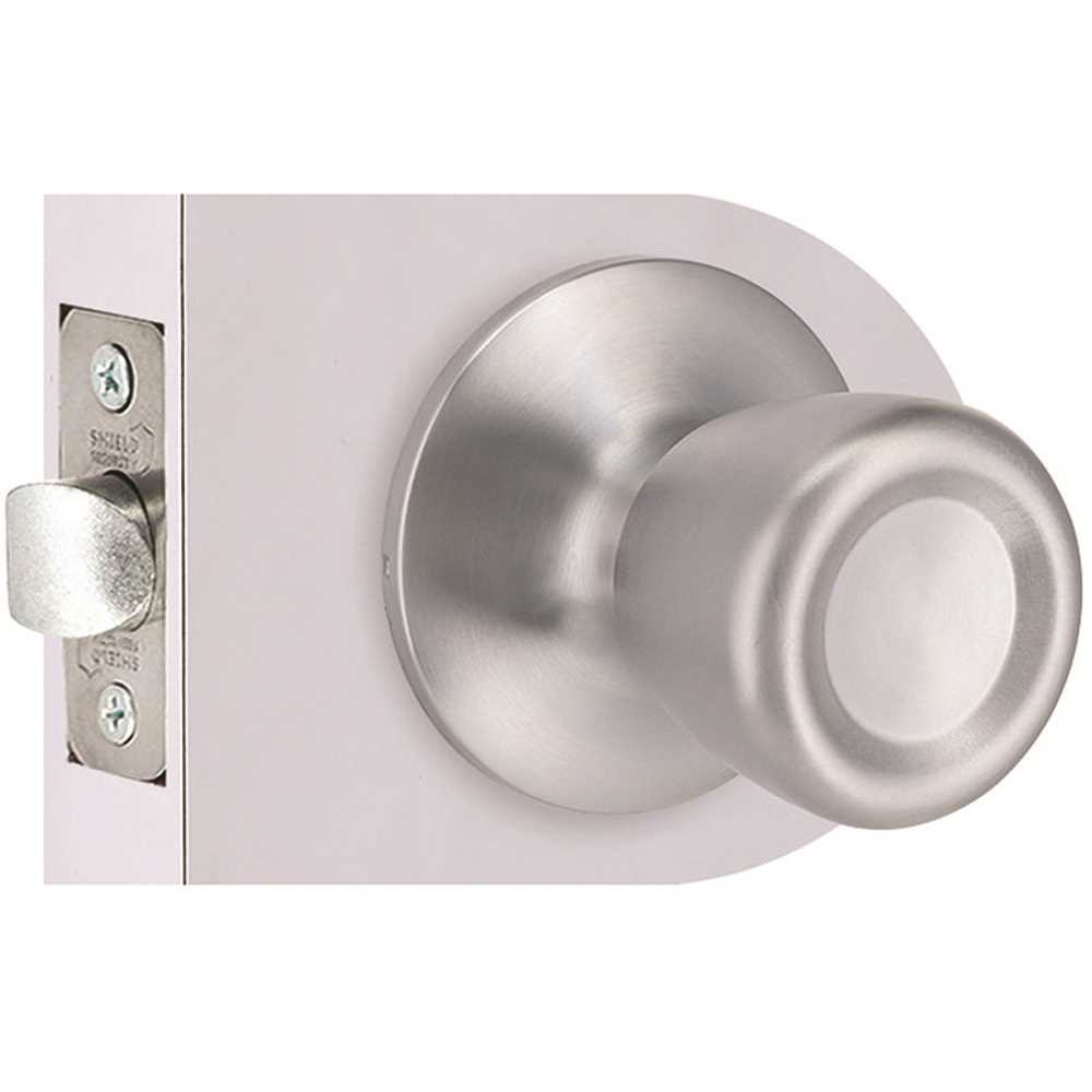 Shield Security TRS30B Tulip Passage Door Knob 2-3/8" and 2-3/4" Backset Grade 3 Satin Chrome