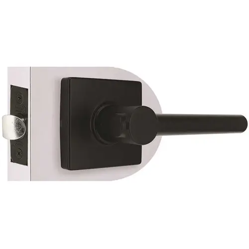Modern Passage Door Lever 2-3/8" and 2-3/4" Backset Grade 3 Matte Black Modern Passage Door Lever 2-3/8" and 2-3/4" Backset Grade 3 Matte Black