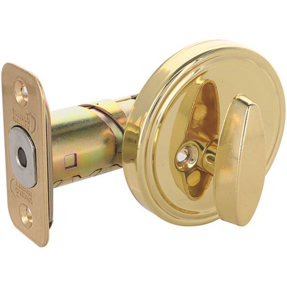 Shield Security D274 Single-Sided Deadbolt 2-3/8" and 2-3/4" Backset Grade 3Bright Brass