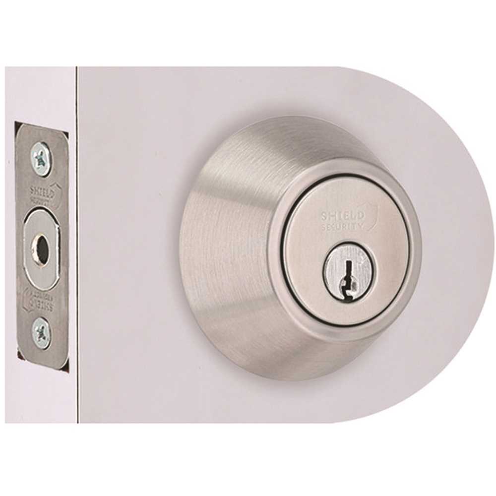 Shield Security DD61 Single Cylinder Deadbolt 2-3/8" and 2-3/4" Backset Grade 3 Satin Stainless Steel