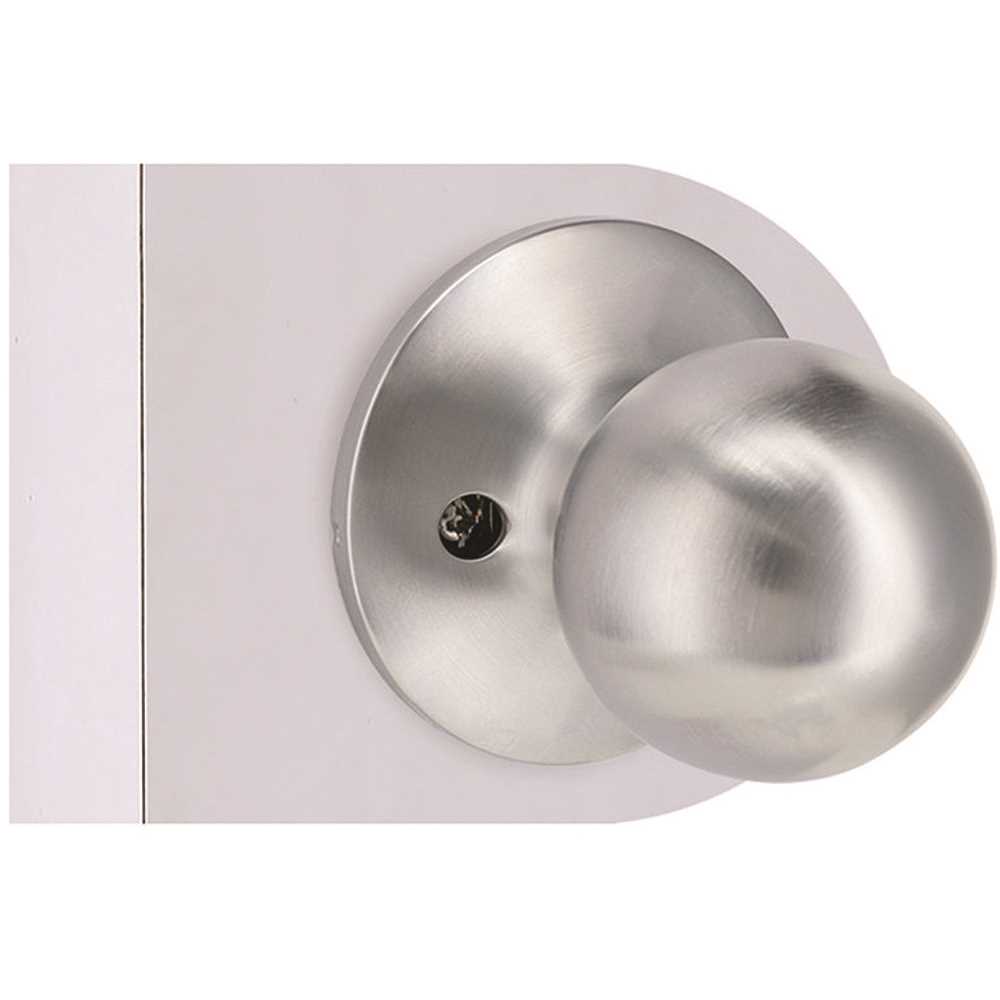 Shield Security T3S40B Round Dummy Door Knob (Satin Chrome)