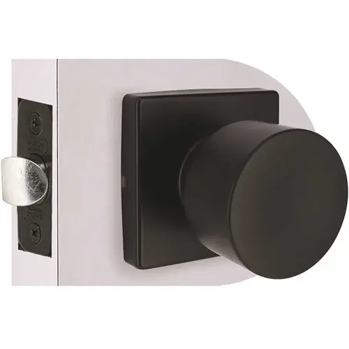 Contemporary Passage Door Knob 2-3/8" and 2-3/4" Backset Grade 3 Matte Black Contemporary Passage Door Knob 2-3/8" and 2-3/4" Backset Grade 3 Matte Black