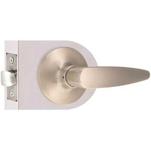 Straight Passage Door Lever 2-3/8" and 2-3/4" Backset Grade 3 Satin Nickel