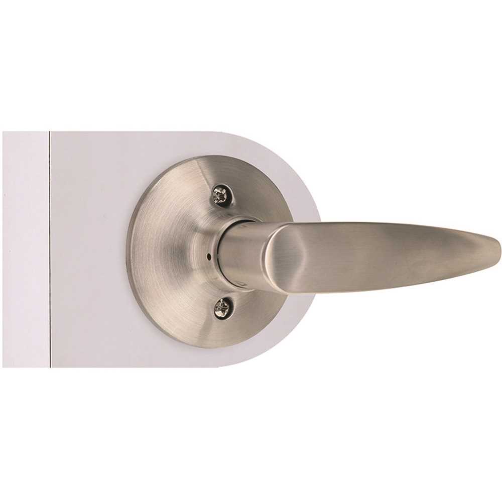 Shield Security LH604B Straight Dummy Door Lever Satin Stainless Steel and Satin Chrome