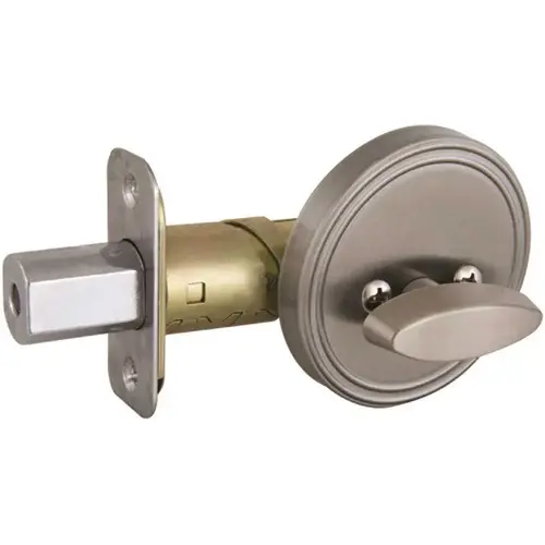 Single-Sided Deadbolt 2.375 and 2.75in. Backset Grade 3 Satin Chrome
