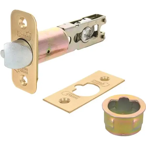 6-Way Entry Door Latch (Bright Brass)