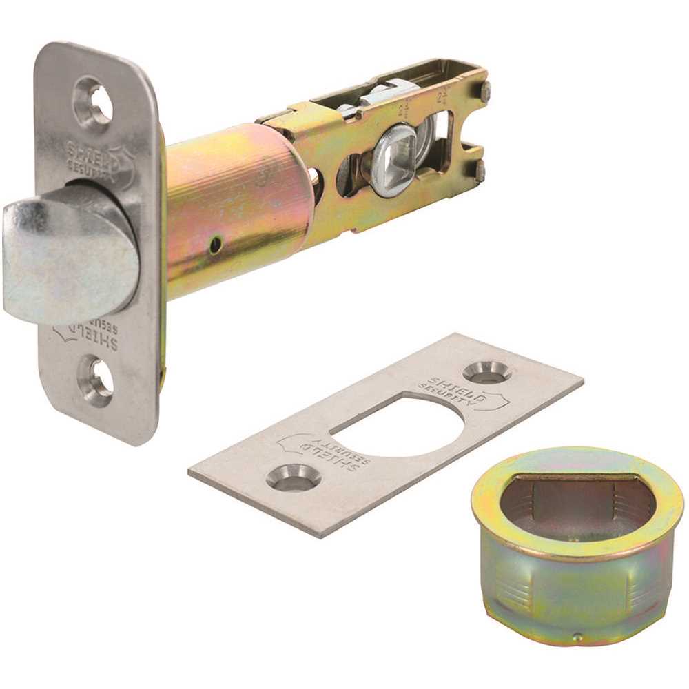 Shield Security KTL610-RXA6 6-Way Privacy and Passage Latch Satin Stainless Steel and Satin Chrome