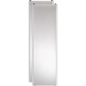 GENERIC BY0230ASCLC096080 96" X 80-1/2" Silver Framed Mirror Closet Door, 230 Series