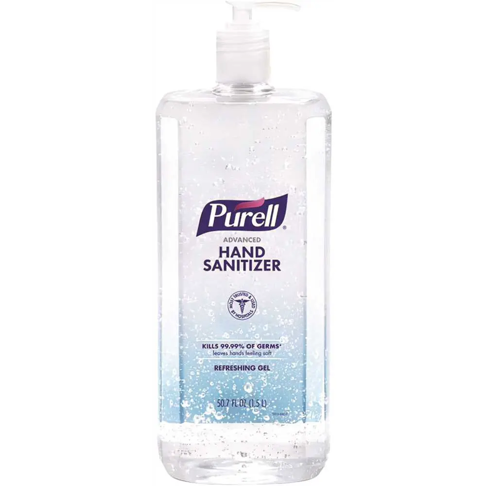 PURELL Advanced Hand Sanitizer Refreshing Gel Clean Scent 1.5 Liter Pump Bottle- Clear - pack of 4 5015-04 PURELL Advanced Hand Sanitizer Refreshing Gel Clean Scent 1.5 Liter Pump Bottle- Clear - pack of 4 5015-04