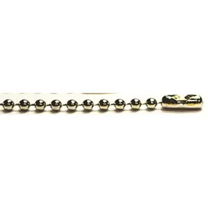 Ball Chain Mfg 00034P BALL CHAIN #10 B COUPLINGS, NICKEL PLATED BRASS Silver