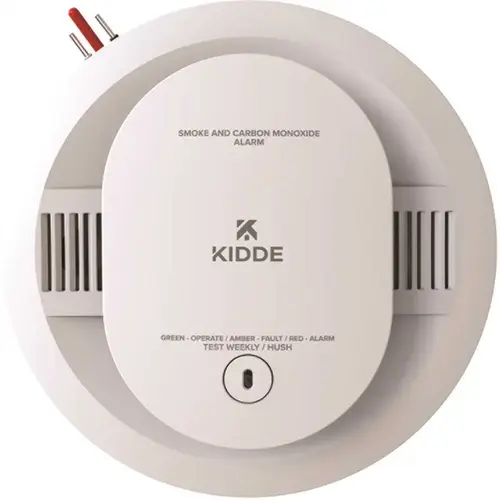 Hardwired 120V Photoelectric/Electrochemical Carbon Monoxide and Smoke Alarm White