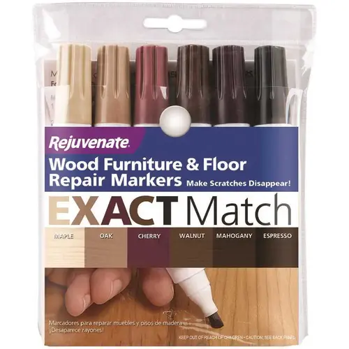 Rejuvenate Wood Furniture And Floor Repair Markers - pack of 12 Rejuvenate Wood Furniture And Floor Repair Markers - pack of 12