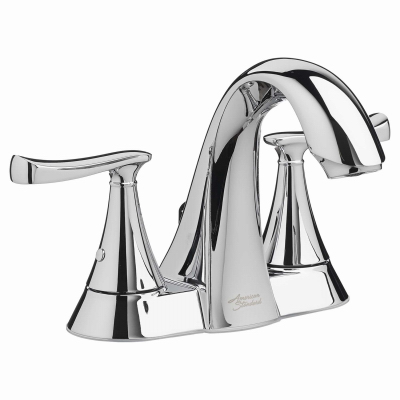 American Standard 7413201.002 Chatfield Chrome 2-Handle Lever 4 In. Centerset Bathroom Faucet with Pop-Up