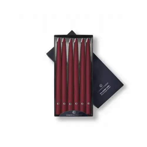 12" Cran Taper Candle - pack of 12