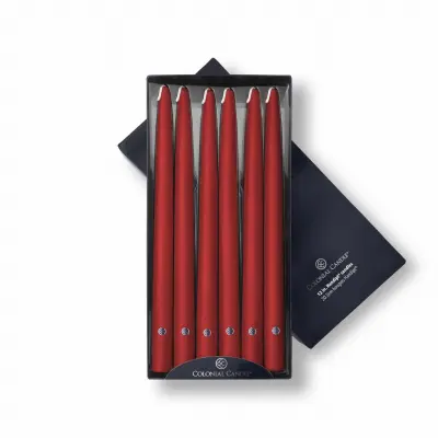 MVP BRANDS INT DBA COLONIAL CANDLE 12 RED Taper Candle - pack of 12 NAA12.20-XCP12 MVP BRANDS INT DBA COLONIAL CANDLE 12 RED Taper Candle - pack of 12 NAA12.20-XCP12