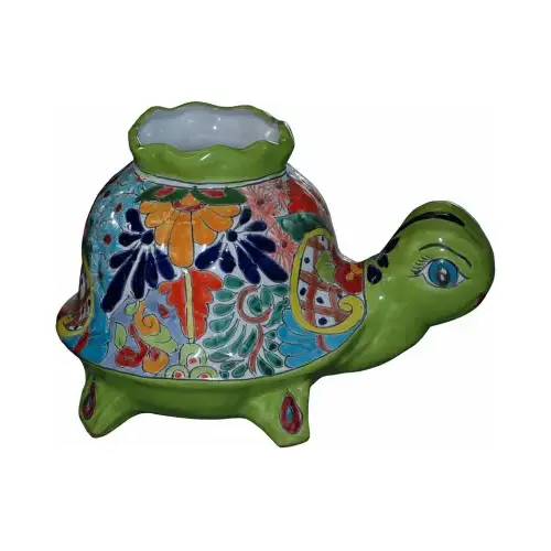 4.5" Turtle Planter Multi-Colored Talavera 4.5" Turtle Planter Multi-Colored Talavera