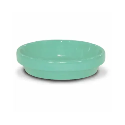 Ceramic Planter Saucer, Sage Green, 7.75 In.