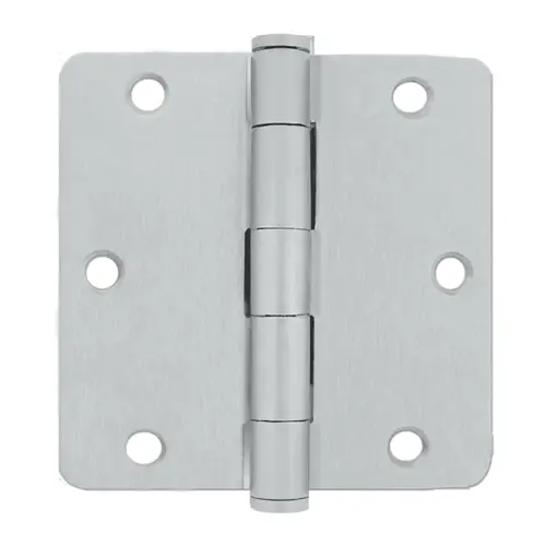 3.5x3.5 PLAIN BRG HINGE 1/4 RA Satin Brass 3.5x3.5 PLAIN BRG HINGE 1/4 RA Satin Brass