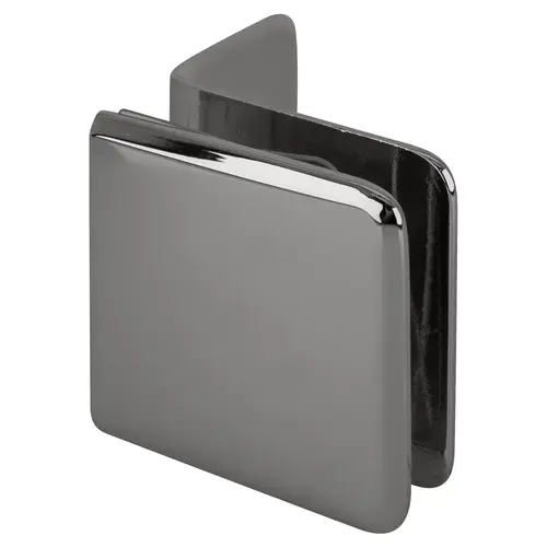 Polished Chrome Fixed Panel Beveled Clamp With Small Leg Polished Chrome Fixed Panel Beveled Clamp With Small Leg