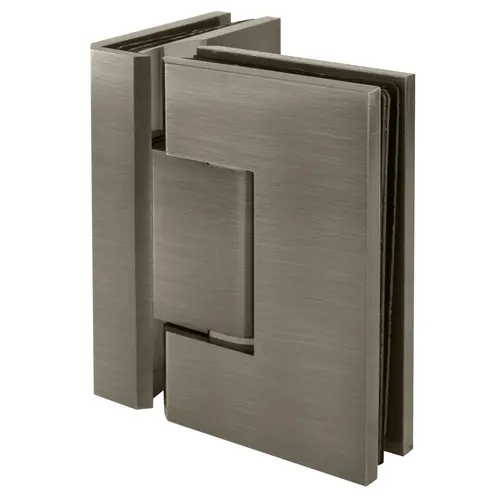 Designer Series Glass To Glass Door Hinge 90 Degree Brushed Pewter Designer Series Glass To Glass Door Hinge 90 Degree Brushed Pewter