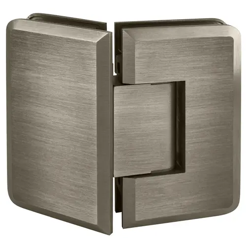 Majestic Series Glass-To-Glass Mount Hinge 135 Degree Brushed Pewter Majestic Series Glass-To-Glass Mount Hinge 135 Degree Brushed Pewter