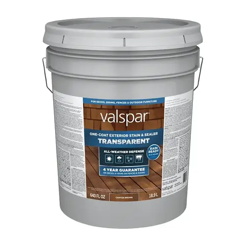 Transparent Deck Stain, Canyon Brown, 5 Gal. Transparent Deck Stain, Canyon Brown, 5 Gal.