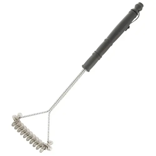 Grill Brush, 6 in L Brush, Stainless Steel Bristle, Stainless Steel Bristle, Plastic Handle, 20-1/2 in L Grill Brush, 6 in L Brush, Stainless Steel Bristle, Stainless Steel Bristle, Plastic Handle, 20-1/2 in L