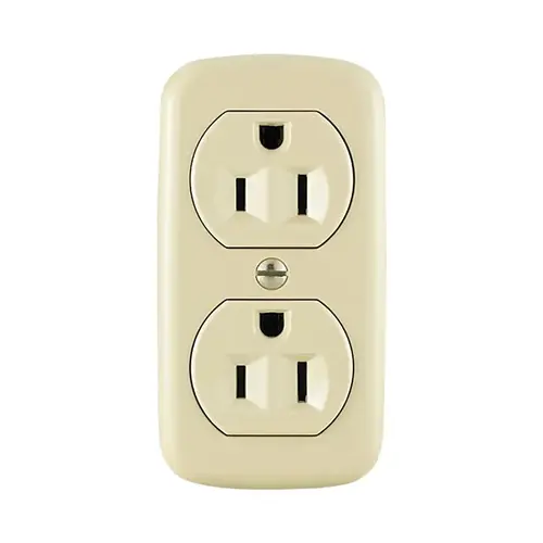RECEPTACLE DPX IVORY 125V 15A RECEPTACLE DPX IVORY 125V 15A