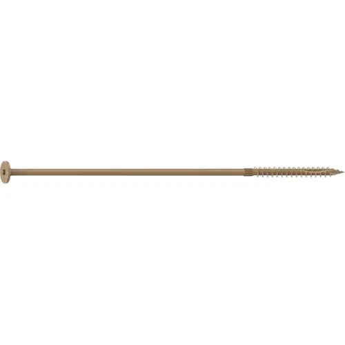 Structural Screw, 1/4 in Thread, 10 in L, Flat Head, Star Drive, Sharp Point, PROTECH Ultra 4 Coated, 250