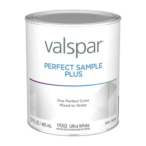 Perfect Sample Plus Latex Satin Interior Paint Sample, Ultra White Perfect Sample Plus Latex Satin Interior Paint Sample, Ultra White