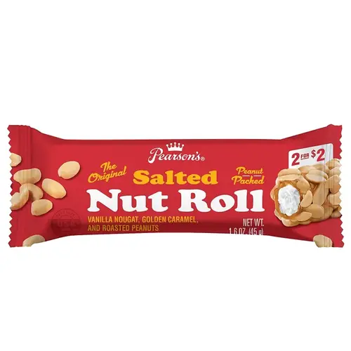Pearson's Salted Nut Roll Snack, Cinnamon Churro, 1.8, 3.25, 0.5 oz