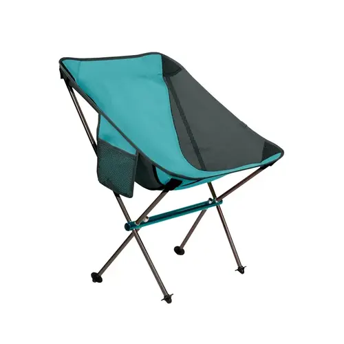 Klymit Ridgeline Camp Chair, 12 in W, 5-1/2 in D, 18 in H, Aluminum Frame, 900D Polyester/Mesh Seat