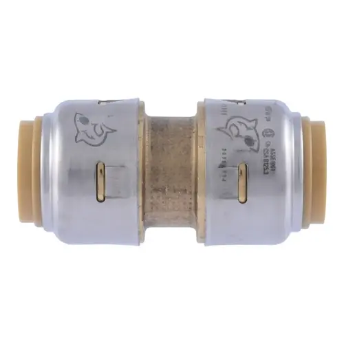 1/2 In. Push-to-Connect Straight Brass Coupling 1/2 In. Push-to-Connect Straight Brass Coupling