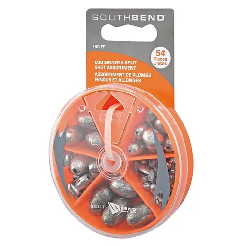 South-Bend Egg and Split Shot Assortment - pack of 54 South-Bend Egg and Split Shot Assortment - pack of 54