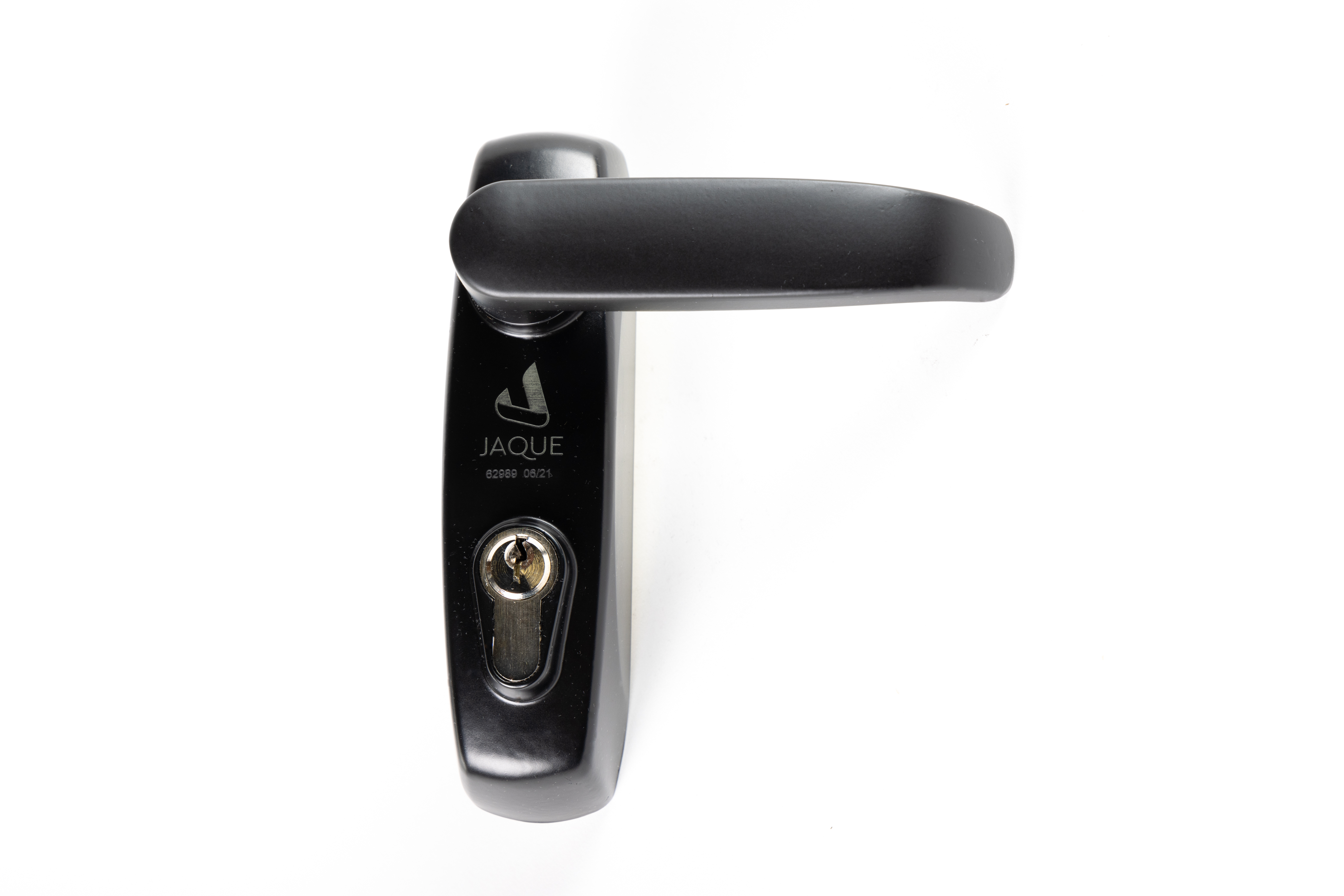 Gaab G800L-SC-BLK-F-S Lever Exit Trim For Panic Exit Devices Ordinary Key Gloss Black