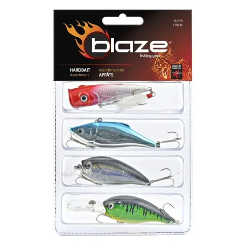 South-Bend Blaze Series Hardbait Kit, Assorted Lure - pack of 4 South-Bend Blaze Series Hardbait Kit, Assorted Lure - pack of 4