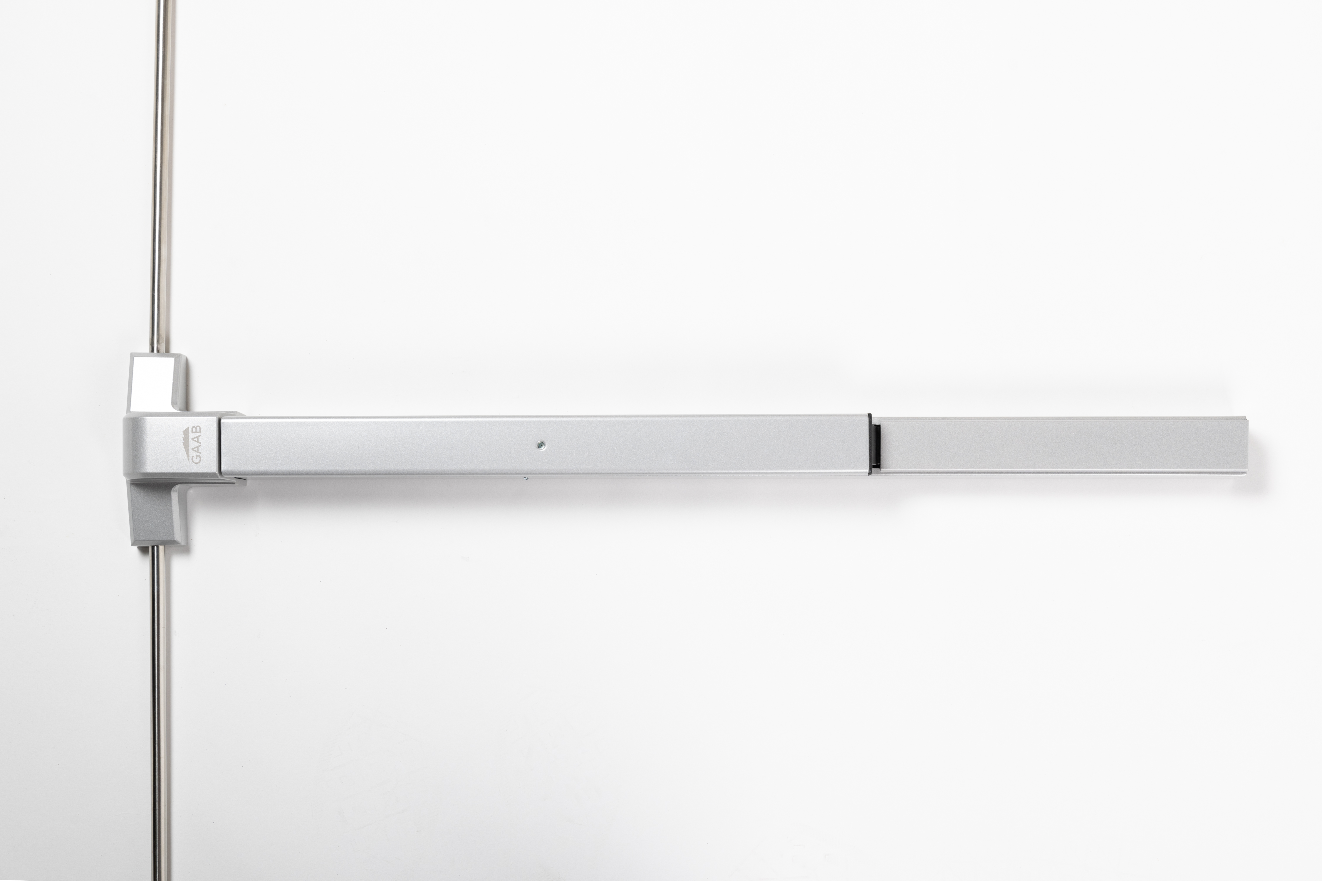 Gaab G360-36-V-GRY 42" Vertical Rod Rim Panic Exit Device Steel With Dogging/Undogging System