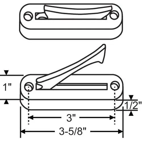 NLA Retractable Garment Hook Antique Brass