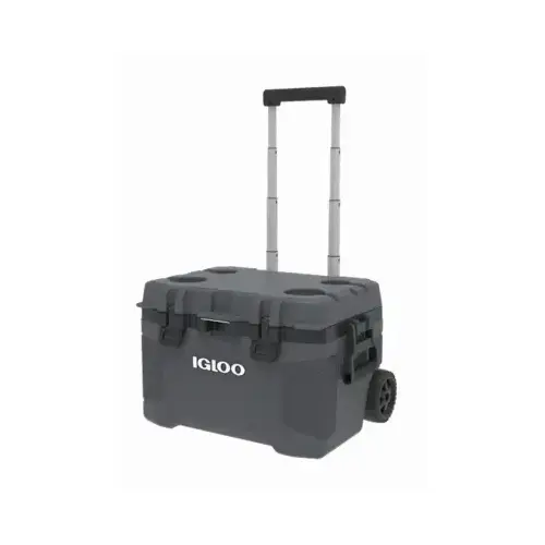 Trailmate Wheeled Roller Cooler, Heavy Duty, Carbonite/Obsidian Color, 52 Qt. Trailmate Wheeled Roller Cooler, Heavy Duty, Carbonite/Obsidian Color, 52 Qt.