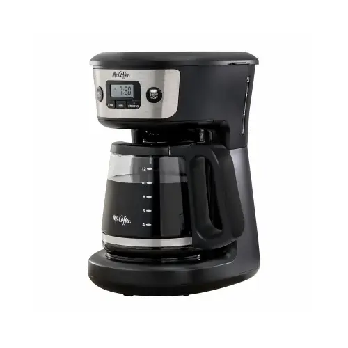 Pause N' Serve Programmable Coffeemaker, Black, 12 Cups