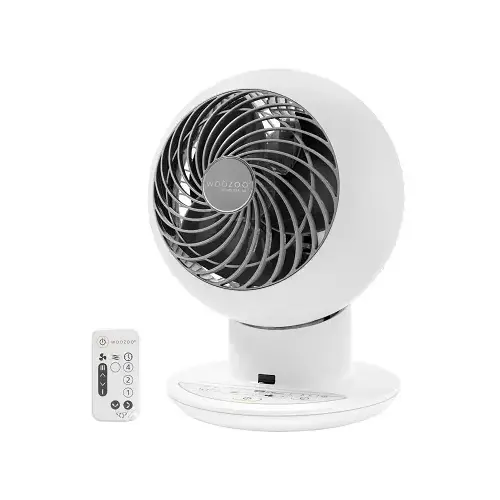 Desktop Fan, 5 Speed, Remote Control, White, 353 Sq. Ft. Coverage