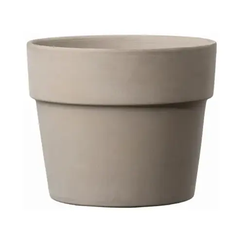 Perfetto Graphite Clay Planter, 4.53 x 3.62 In. High