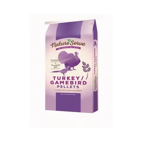 Turkey Gamebird Feed Pellets with Essential Oils, 40 Lbs.