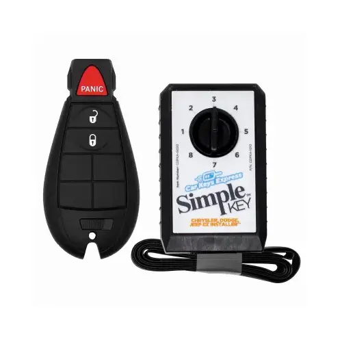 Simple Key Programmer & Car Fob for Select Chrysler, Dodge, & Jeep