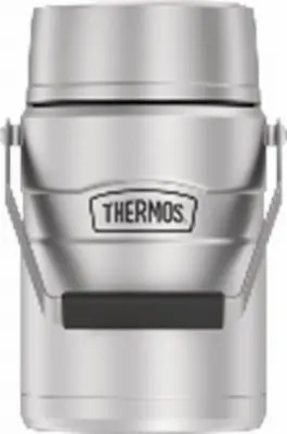 Thermos BIG BOSS STAINLESS KING Vacuum Insulated Food Jar with Inner Container 47 oz Capacity 5.3 in L Matte Steel SK3030MSTRI4