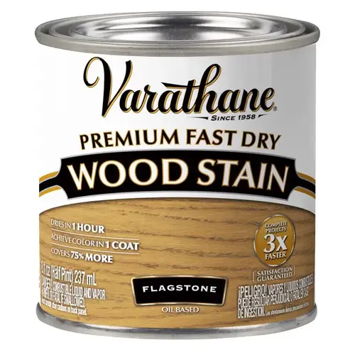 Fast Dry Wood Stain Flagstone Oil-Based Urethane Modified Alkyd 0.5 pt Flagstone - pack of 4 Fast Dry Wood Stain Flagstone Oil-Based Urethane Modified Alkyd 0.5 pt Flagstone - pack of 4