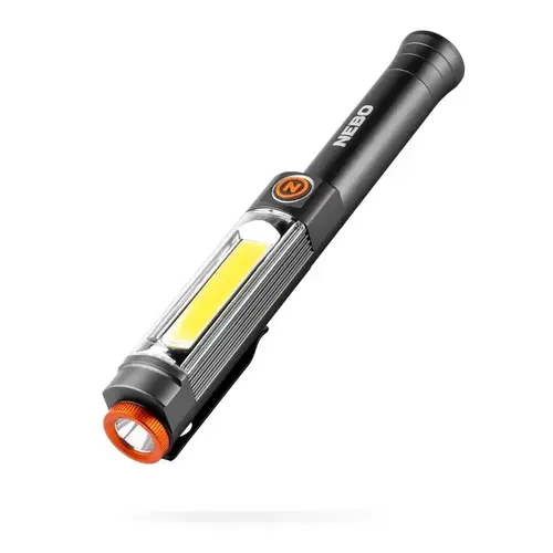 Stick Light Franklin 500 lm Black/Orange LED AA Battery Black/Orange Stick Light Franklin 500 lm Black/Orange LED AA Battery Black/Orange